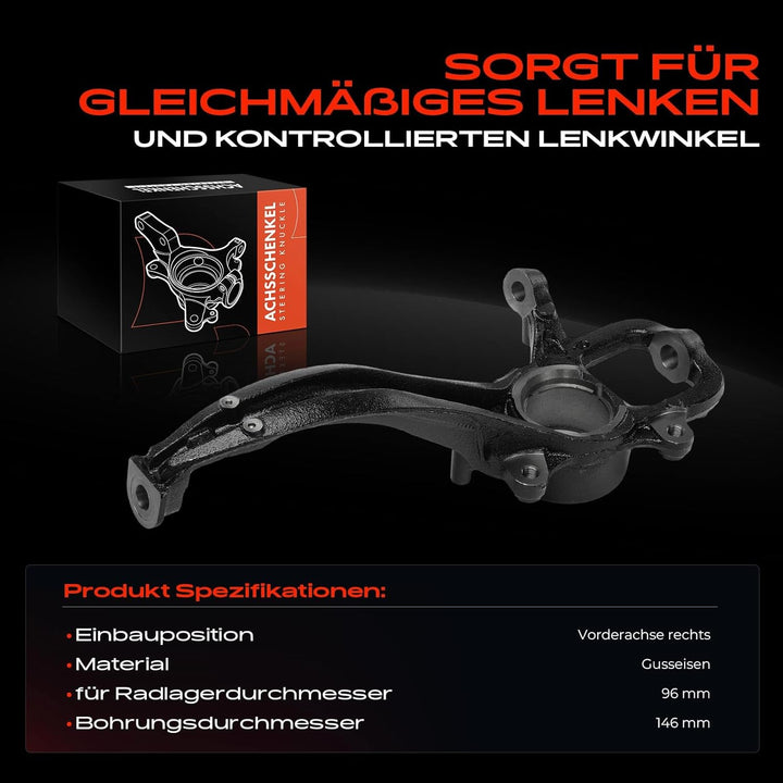 Achsschenkel Radaufhängun Vorne Rechts für Q7 4LB Touareg 7P5 2006-2018 7P6407246A