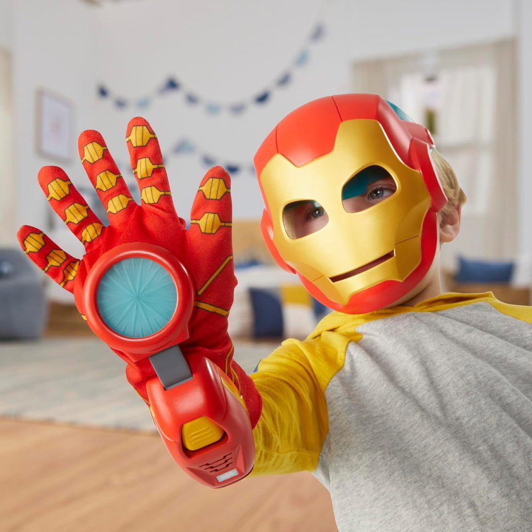 Marvel Iron Man und Seine fantastischen Freunde Hightech Helden-Spielset, Iron Man Maske und elektro