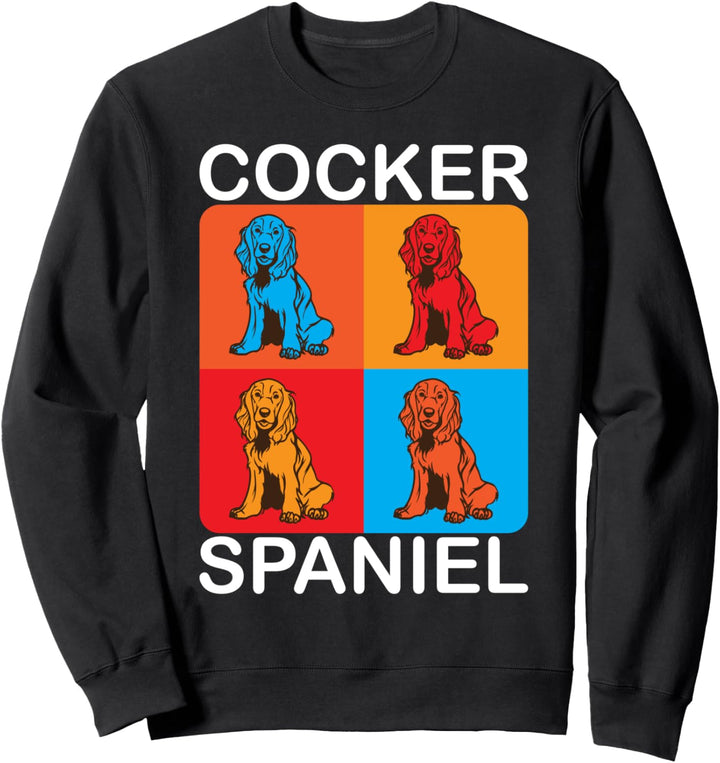 Englischer Cocker oder American Cocker und Cocker Spaniel Sweatshirt
