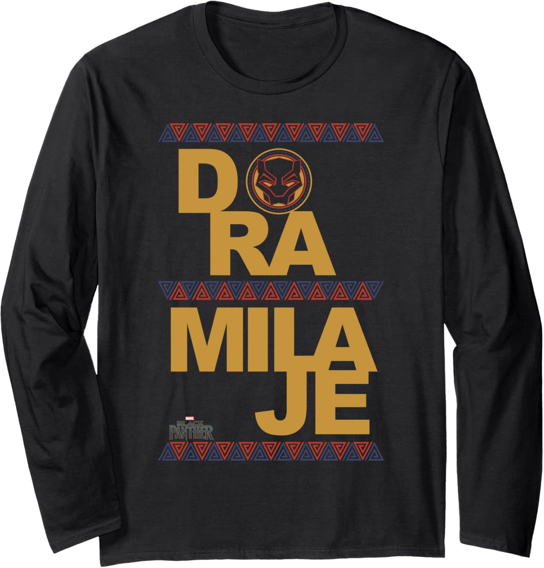 Marvel Black Panther Dora Milaje Geometric Langarmshirt