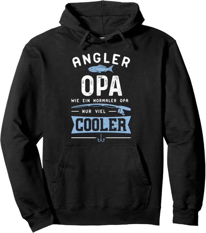 Grossvater: Angler Opa Wie Eine Normaler Opa - Angeln Sprüche Pullover Hoodie