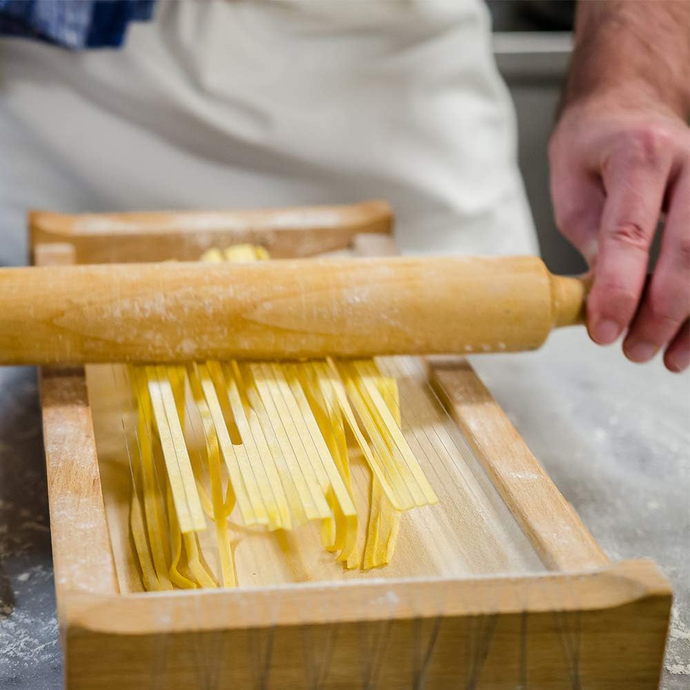 Antech - Gitarre für frische Nudeln, abruzzische Gitarre für Pasta, Spaghetti, Fettuccine, Tonarelli