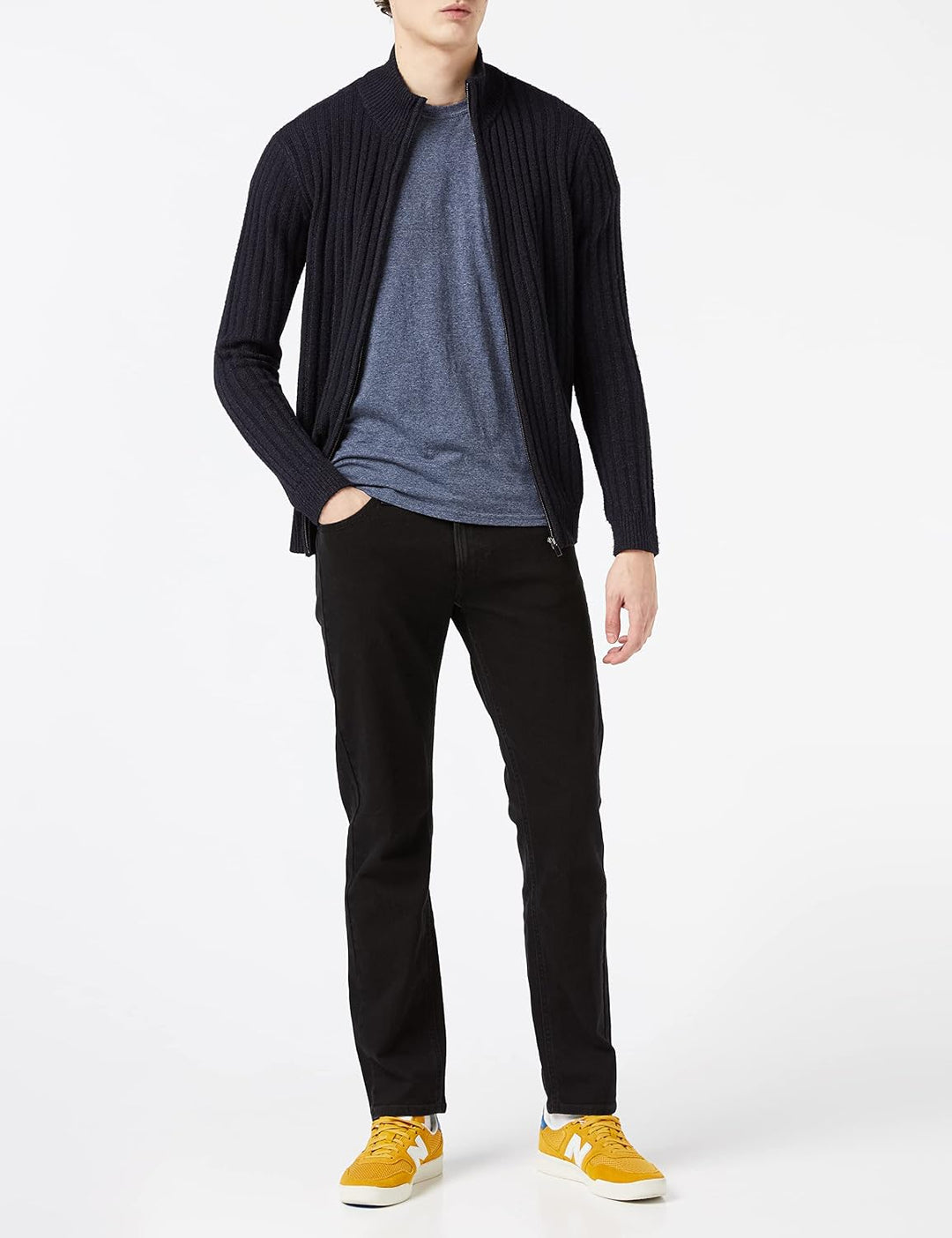 Lee Herren Jeans Daren Zip Fly_Old 32W / 34L Black Rinse, 32W / 34L Black Rinse