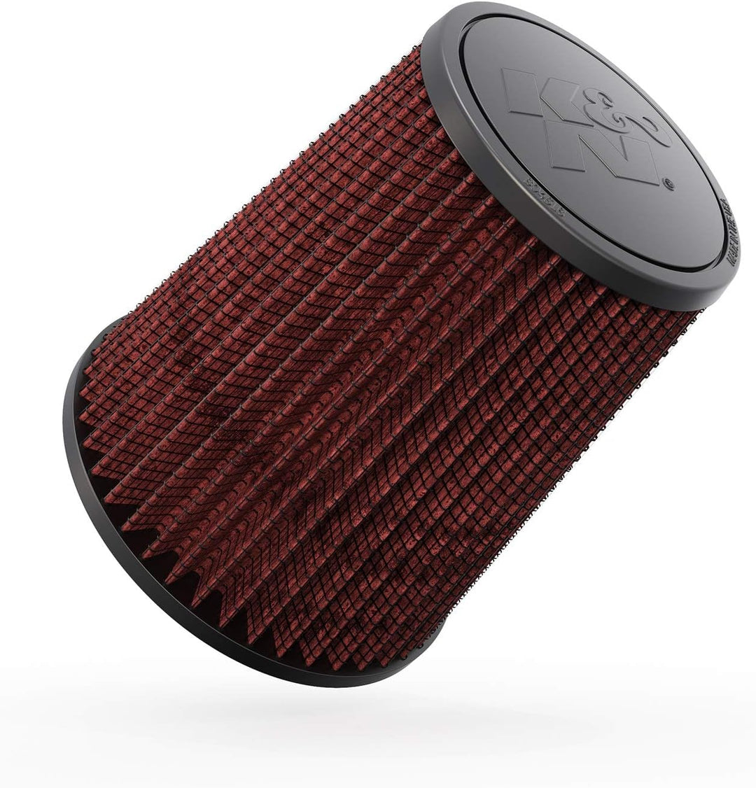 K&N RF-1015 KFZ und Motorrad Universal-Luftfilter, Rot