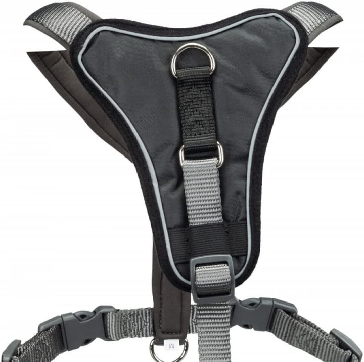Trixie Premium Y-Hundegeschirr, Grau (Graphite), M/L Graphit M/L, Graphit M/L