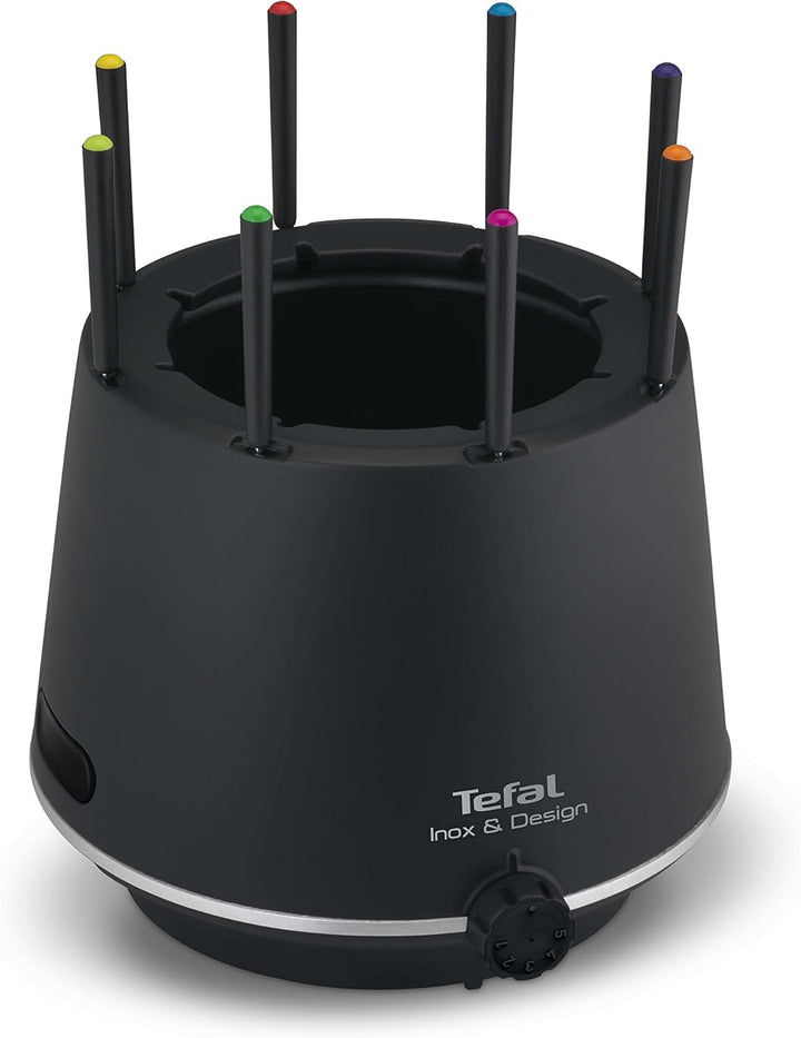 Tefal EF256812 Fondue aus Edelstahl & Design mit isolierender Wand, 8 Gabeln, spülmaschinenfest und