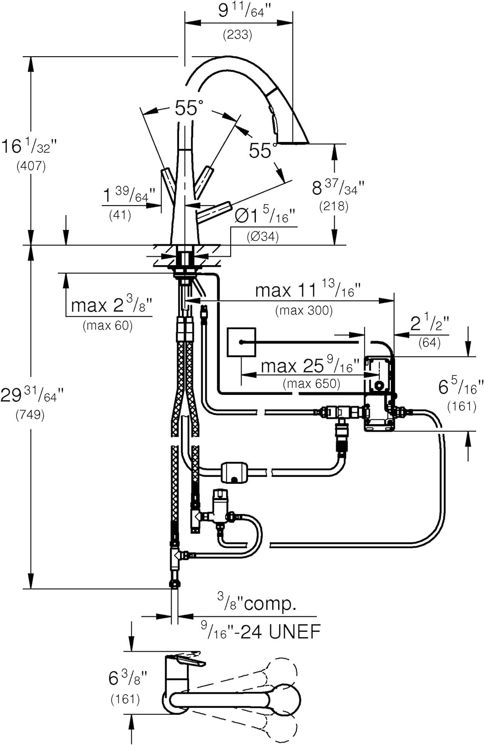 GROHE Zedra Touch | Elektronische Einhand-Spültischbatterie, DN15 | Chrom | 30219002 Elektronische T