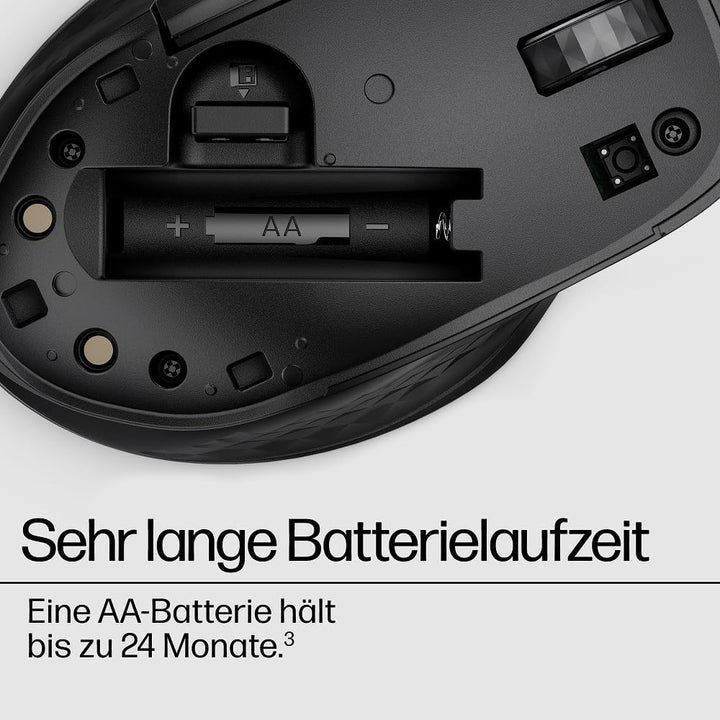 HP 430 Wireless-Maus | Wireless-Verbindung mit 2,4 GHz & Bluetooth 5.2 | USB Dongle | 4.000 dpi | 4