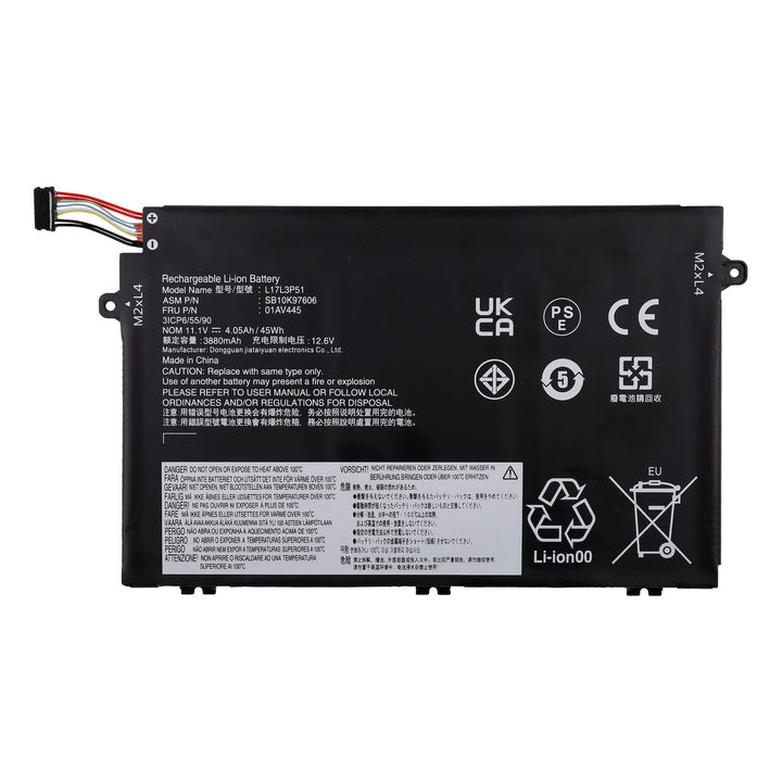 Swark Laptop Akku L17L3P51 L17C3P51 Kompatibel mit [Lenovo] ThinkPad E480 E485 E490 E495 E580 E585 E