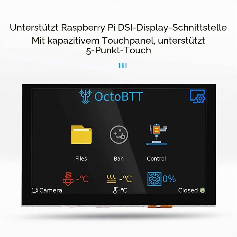 BIGTREETECH Octopus V1.1 Steuerplatine + PI TFT50 Touchscreen + 8 TMC2209 Treiber für 3D Drucker Upg