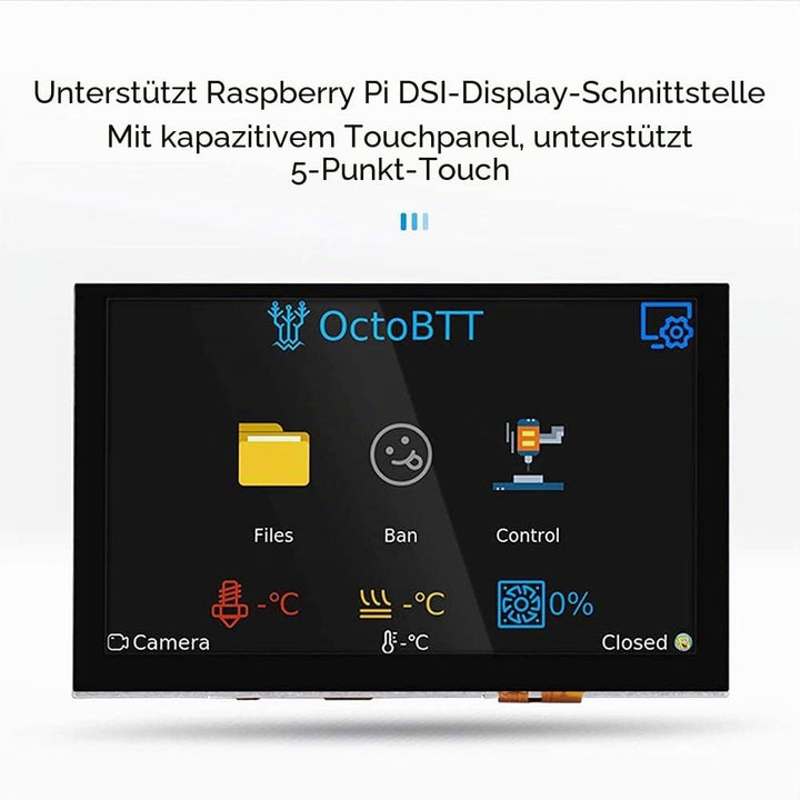 BIGTREETECH Octopus V1.1 Steuerplatine + PI TFT50 Touchscreen + 8 TMC2209 Treiber für 3D Drucker Upg