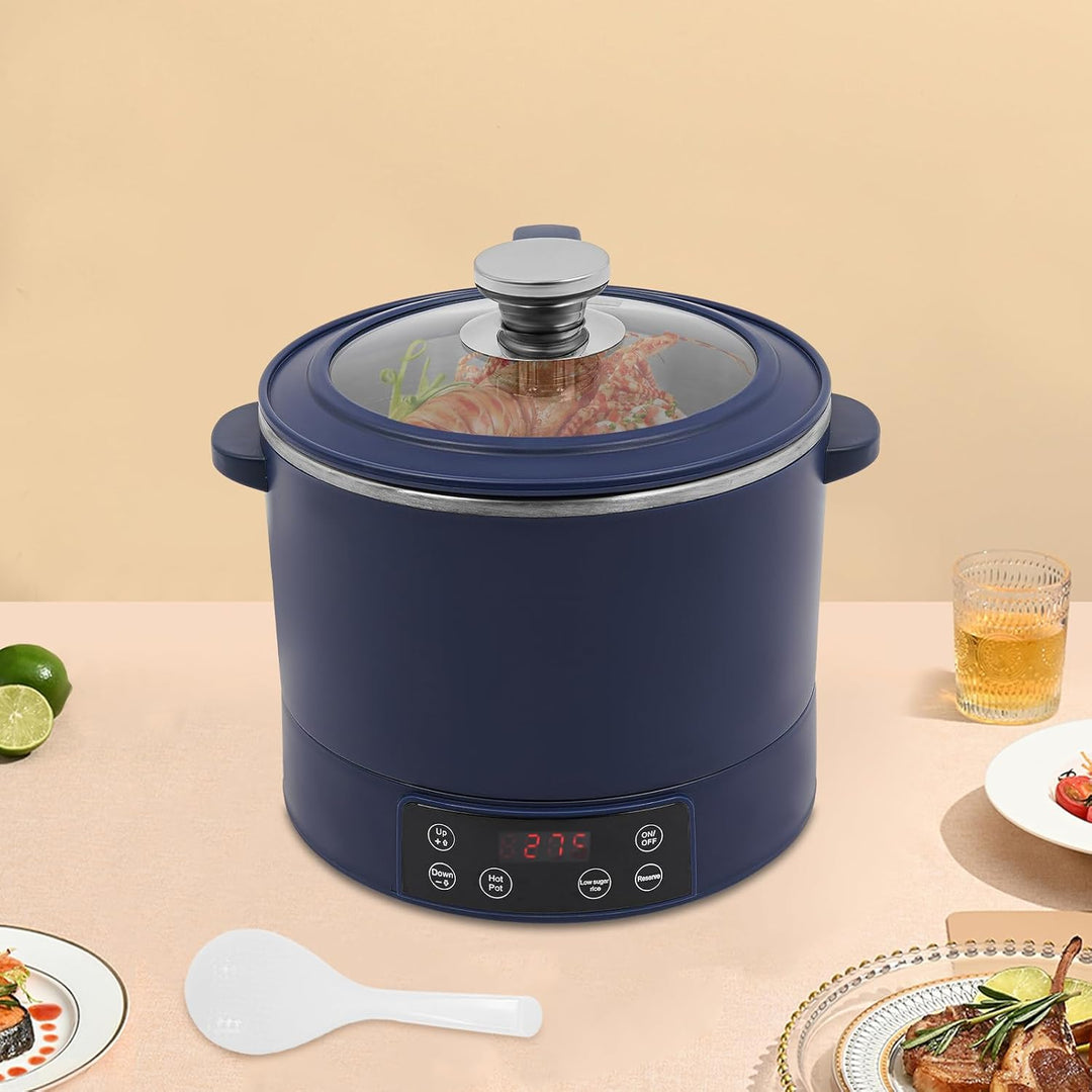 Apriltop 1500W 220V Low Sugar Reiskocher 3L für 1-3 Personen, mit 304 Edelstahl Innentopf, mit Hotpo