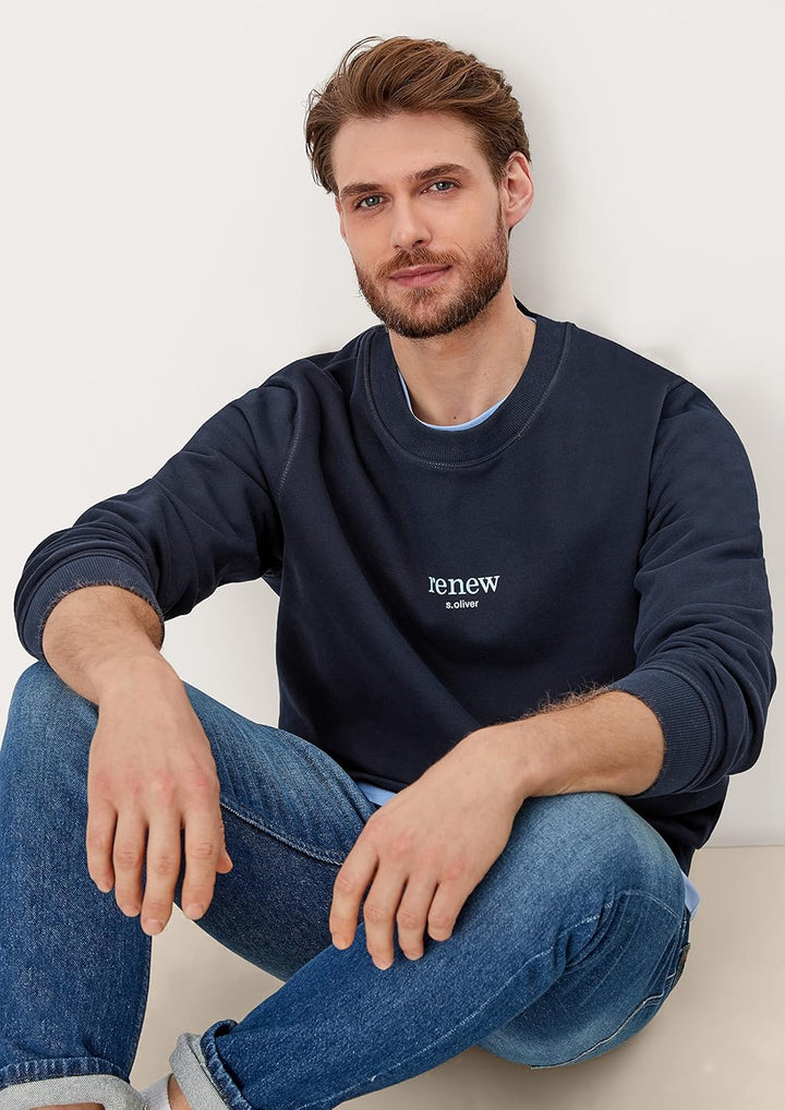 s.Oliver Herren Sweatshirt S Blue Nights, S Blue Nights