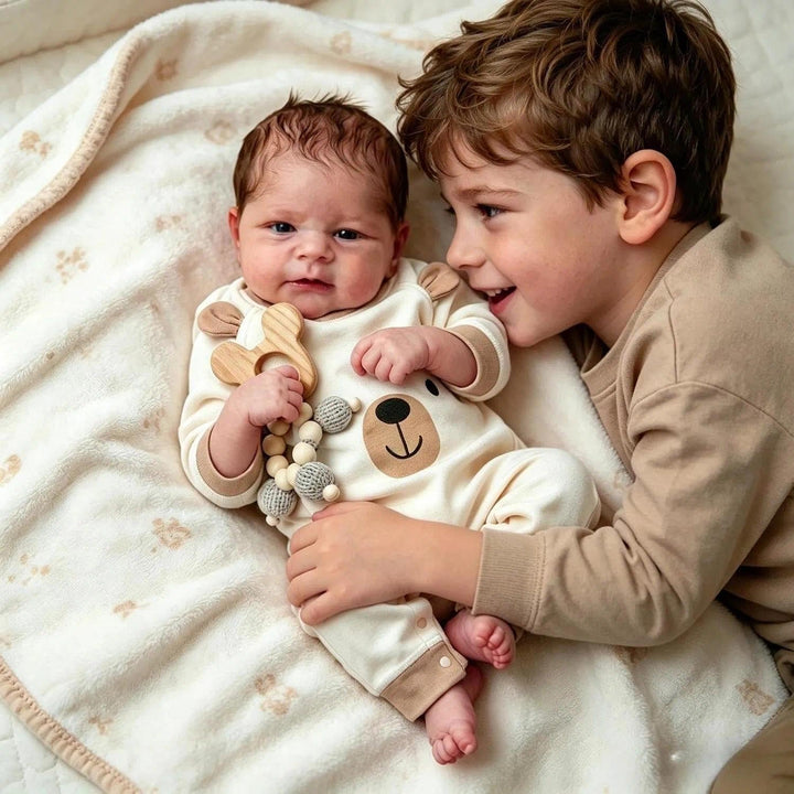 Zero pam Reborn Baby Vollsilikon Lebensecht Junge-45CM Silikon Puppen Baby Junge,lebensechte Babypup