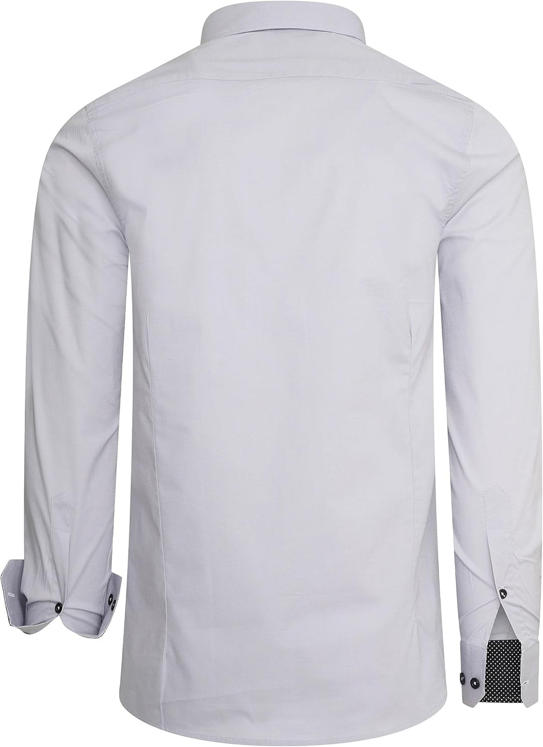 Rusty Neal Freizeit-Hemd Herren Langarm Stretch Hemd im Kontrast Desgin Slim Fit S - 3XL 022 S Grau,
