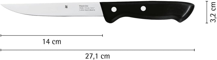 WMF Classic Line Zubereitungsmesser 27 cm, Küchenmesser, Spezialklingenstahl, Kunststoffgriff, Kling