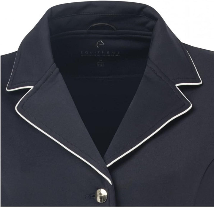 Equi-Theme Kinder Tunierjacket Soft Classic Einheitsgrösse Navy/White Piping, Einheitsgrösse Navy/Wh