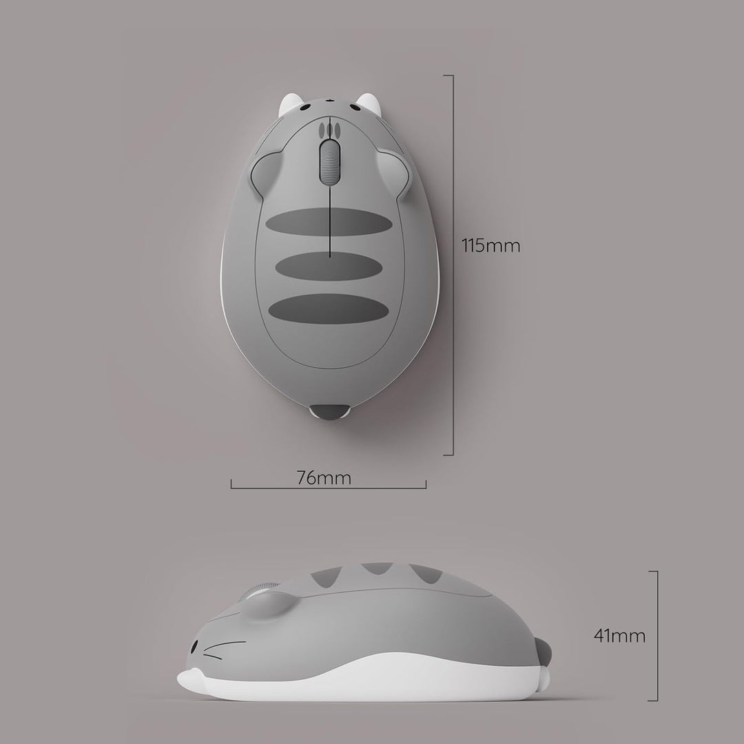 Akko Niedliche kabellose Maus mit Katzenmotiv, Gaming-Maus, Tri-Mode-Verbindung Bluetooth 3.0/5.0/2.