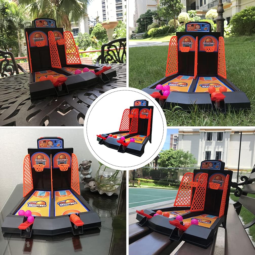 Mini-Basketballspiel, Desktop-Basketball-Spiel-Set, ein oder zwei Spieler, Finger-Basketball-Schiess