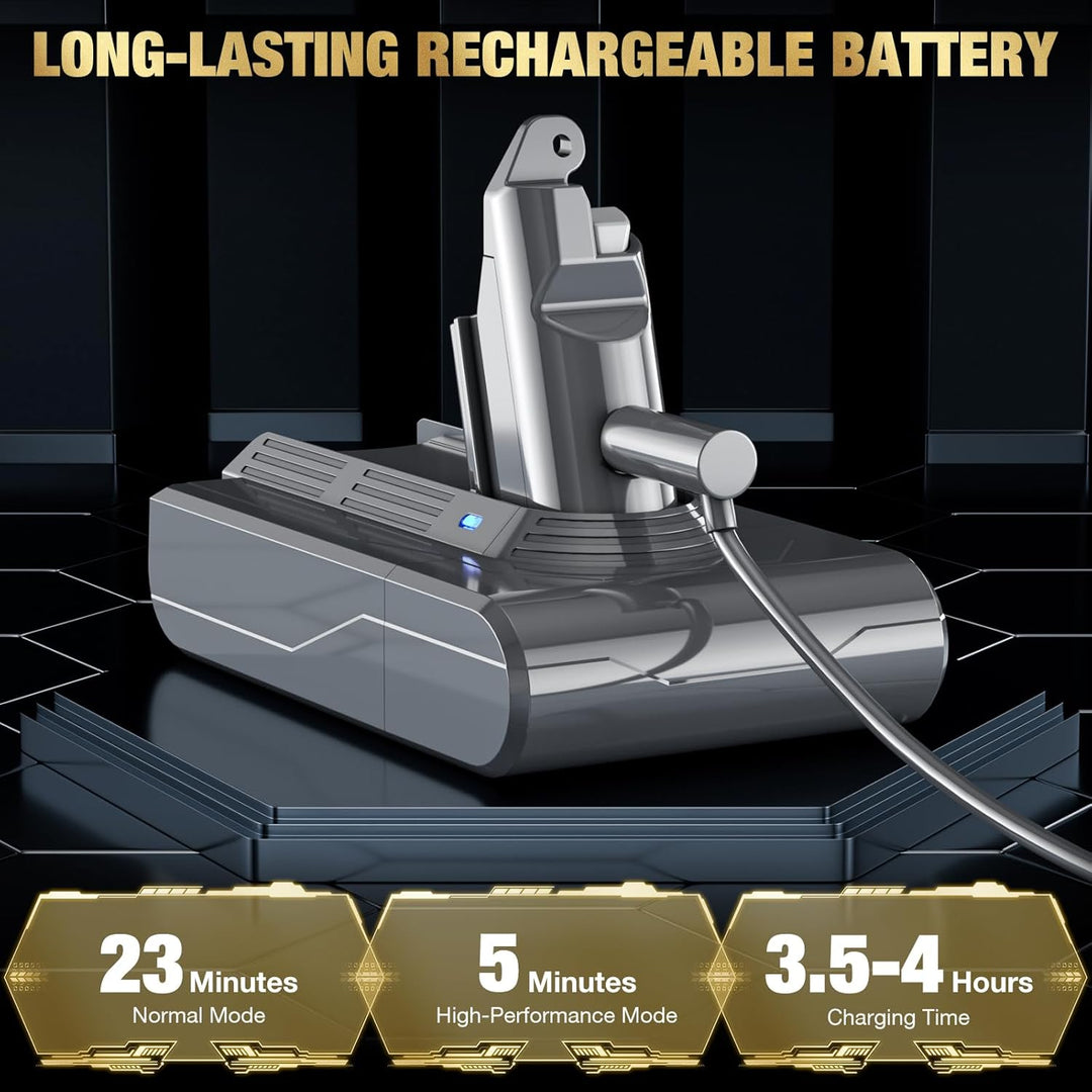 EGR 6200 mAh V6 Akku für Dyson DC62 DC58 DC59 DC61 DC58 DC59 DC61 Animal DC72 DC74 SV03 SV05 SV06 SV
