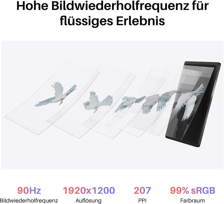 HUION Kamvas Slate 11 Grafiktablett mit Display ohne PC, Neigungsstift, 8 GB + 128 GB, Android 14, W