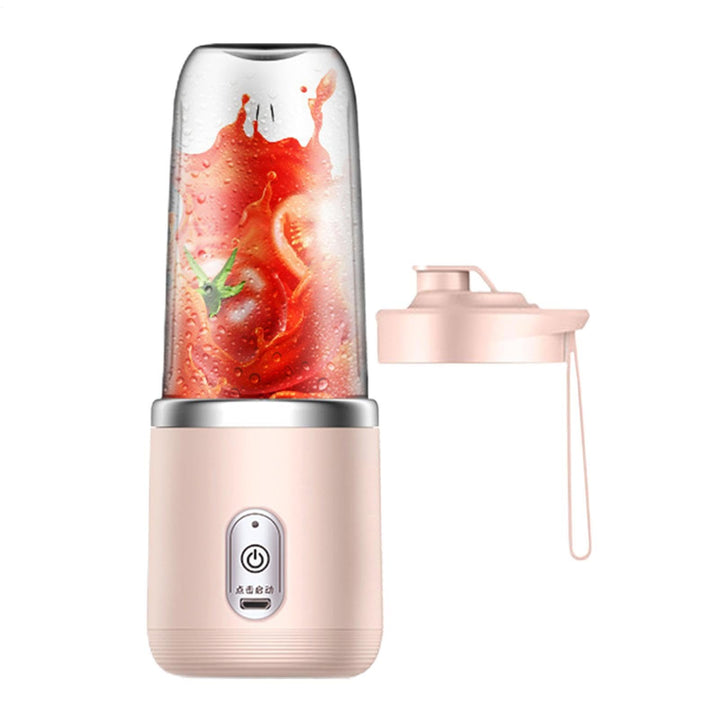 Tragbarer Mixer, Tragbare Elektrische Mixerflasche, Mit 6-Klingen, Entsafterbecher Für Saft Und Shak