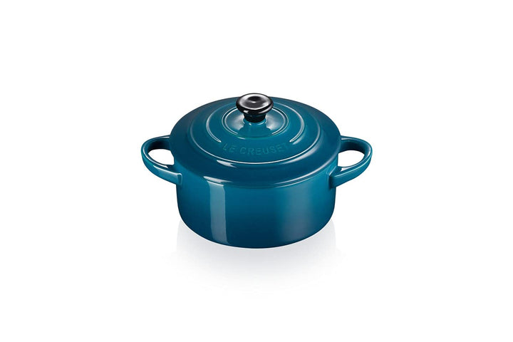 Le Creuset Mini-Cocotte aus Steinzeug, 200 ml, 10 x 5 cm, Deep Teal, 71901106420100, Deep Teal