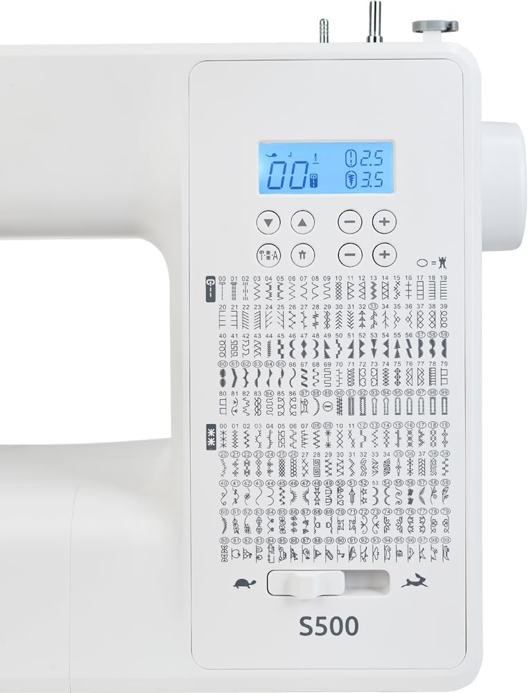 Rold S500 Computer Nähmaschine mit 300 Stichen zum Nähen aller Arten von Stoffen | Freiarm Computer-