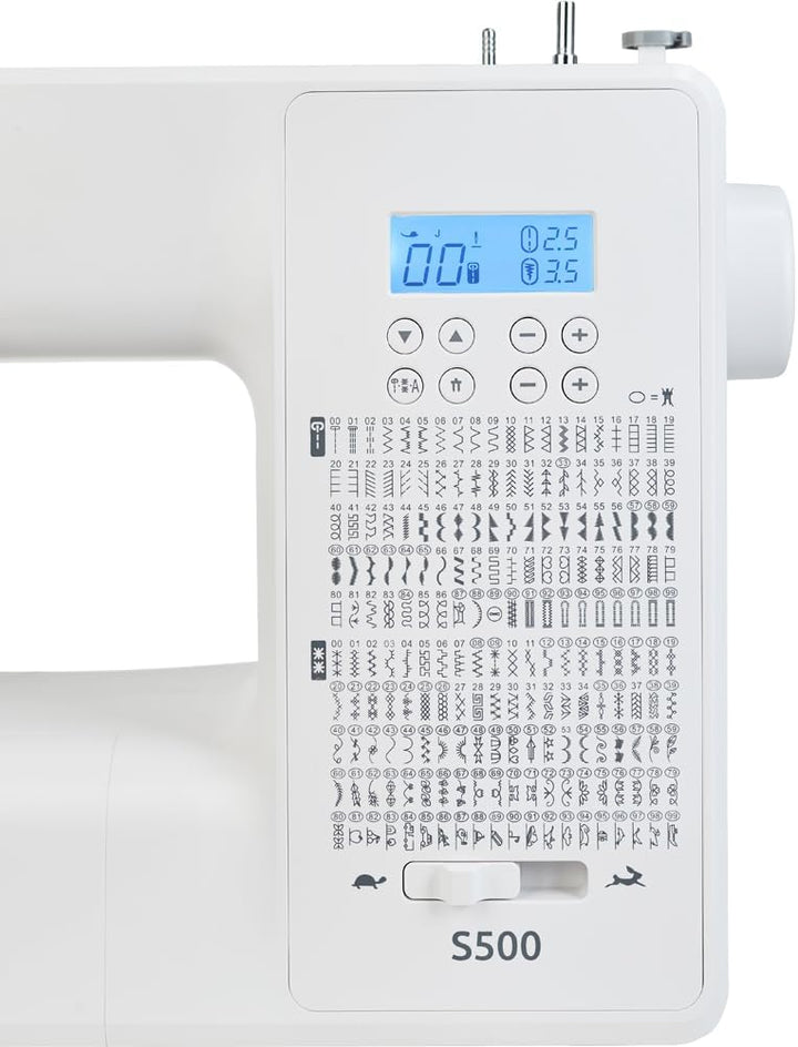 Rold S500 Computer Nähmaschine mit 300 Stichen zum Nähen aller Arten von Stoffen | Freiarm Computer-