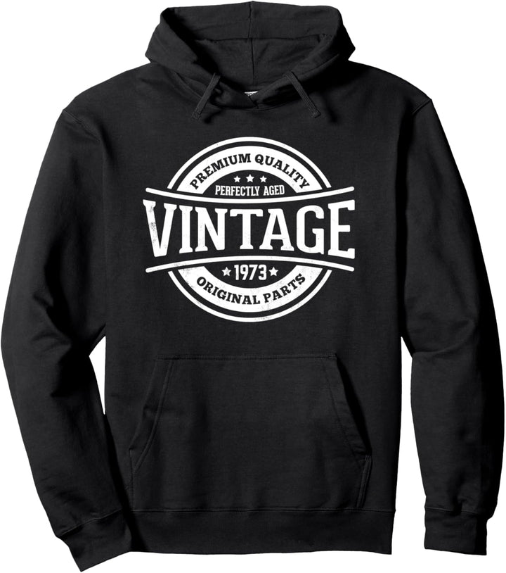 47 Jahre altes Geburtstagsgeschenk Vintage 1973 gealtert Pullover Hoodie