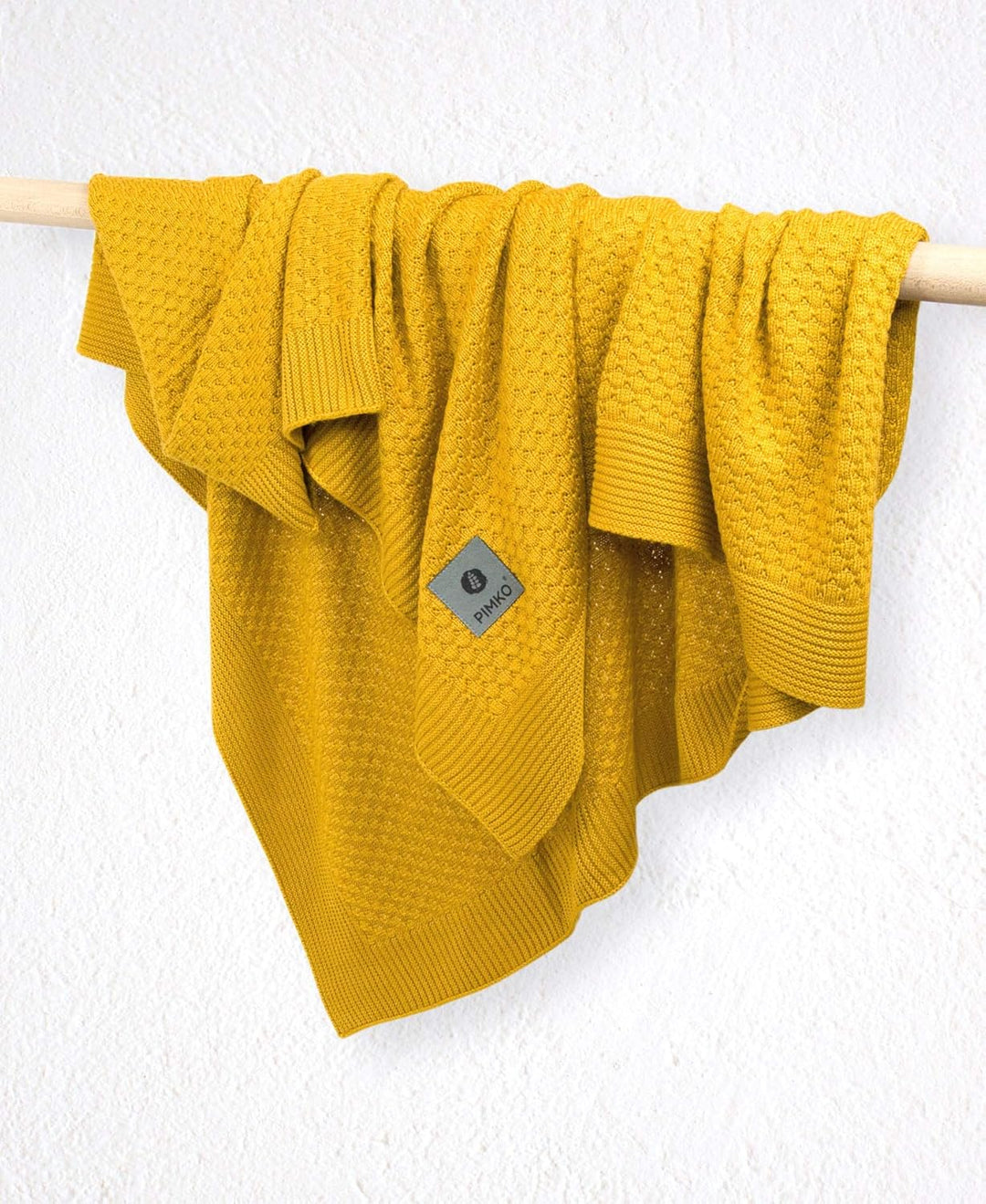 PIMKO 100% Bambusdecke Babydecke Strickdecke Kuscheldecke für Jungen und Mädchen Schmusedecke 80 x 1
