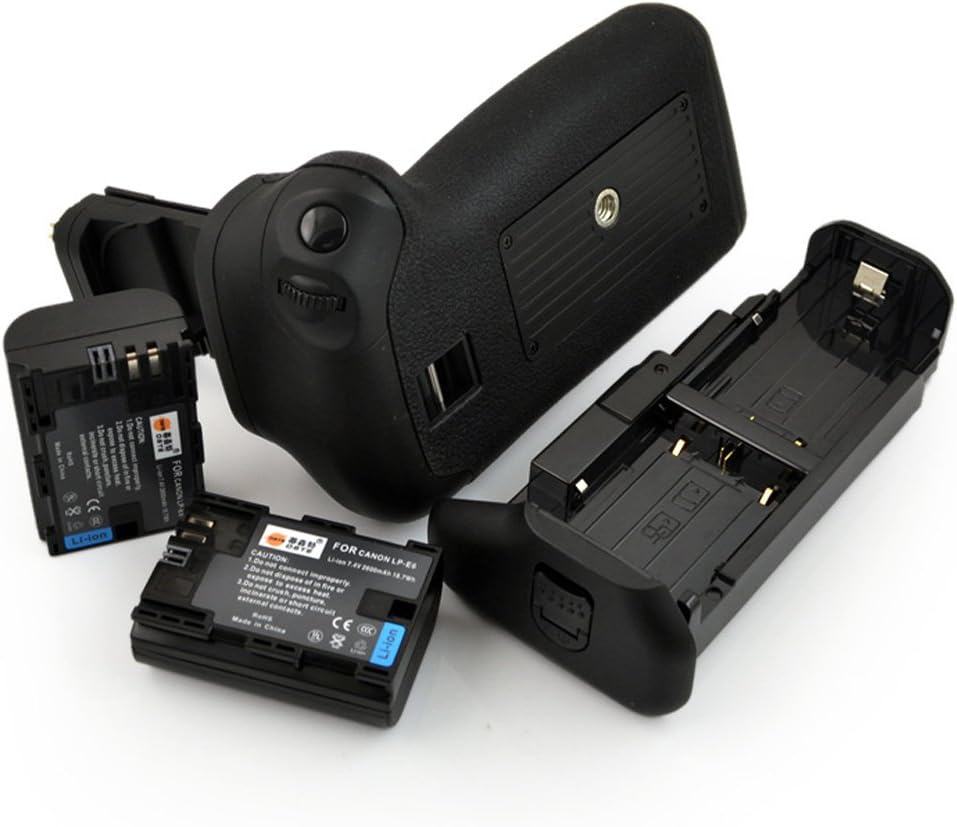 DSTE® Batterie Griff für Canon EOS 60D SLR Digital Kamera als BG-E9 mit (2 packung) LP-E6