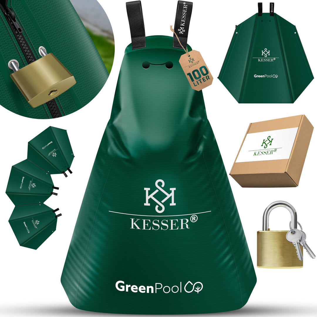 KESSER® Baum-Bewässerungssack 2er Set 100L Wassersack, Baumbewässerungsbeutel, PVC-Tasche langlebig