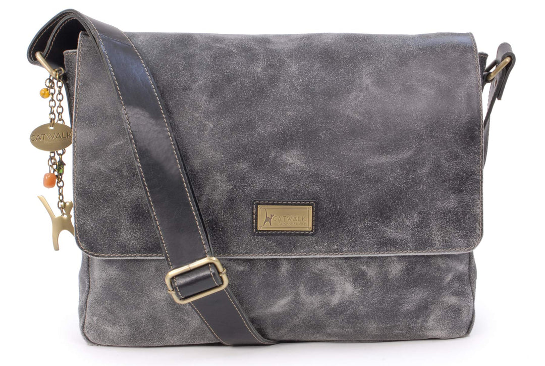 Catwalk Collection Handbags - Vintage Grobem Leder - CATWALK COLLECTION - Gröss - Umhängetasche Mess