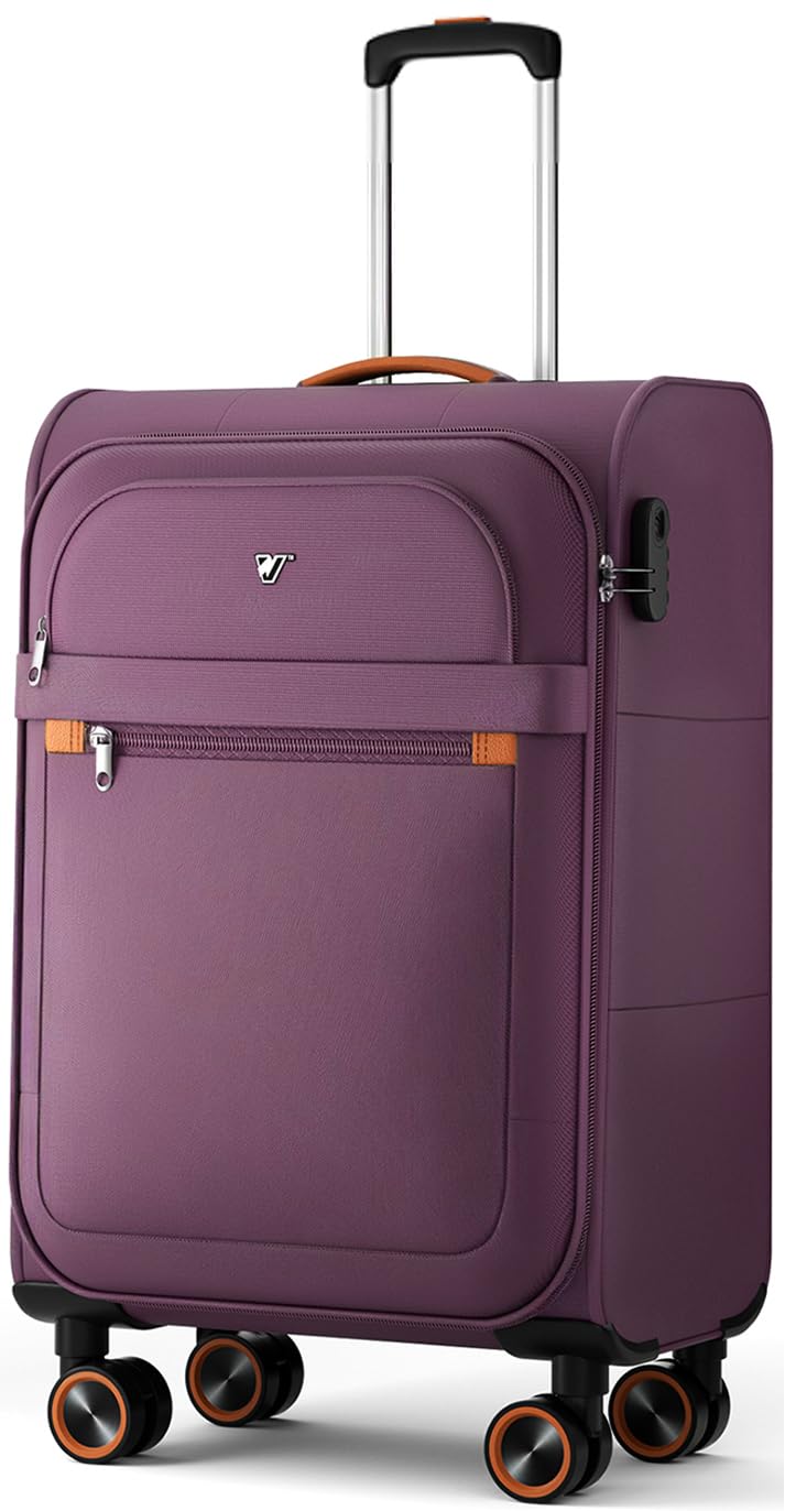 Trier Weichschalen Handgepäck Koffer 55 × 35 × 23 cm, Leichter Stoffkoffer Trolley klein, Reisekoffe