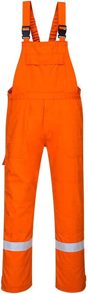 PORTWEST FR27 - Bizflame Plus Latzhose, 1 Stück, 4XL, Orange, FR27ORR4XL 4XL Orange, 4XL Orange