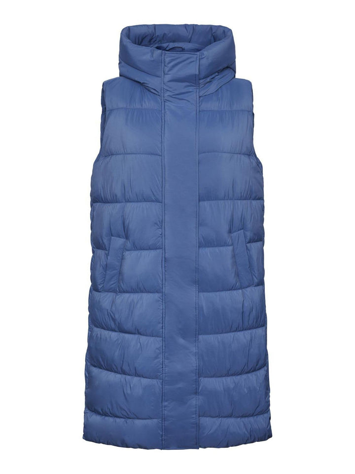 YAS Damen Yasliro Padded Vest S. Noos Weste, Federal Blue
