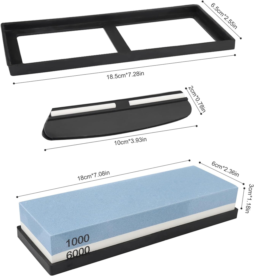 Schleifstein Set, Schleifstein Messer,Schleifstein 1000 6000, Zum Schärfen von Metallmessern, um sie