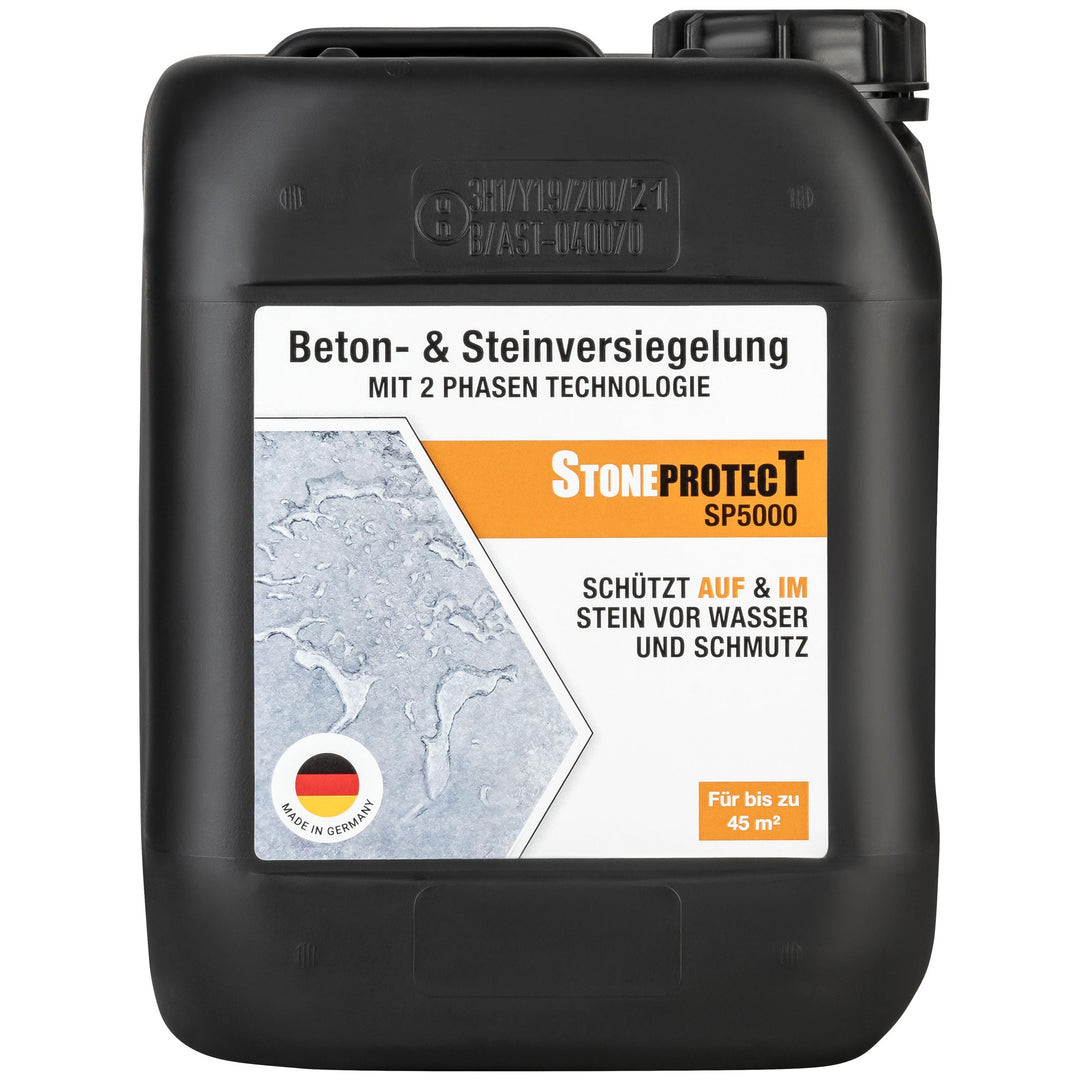 StoneprotecT SP5000 Premium Nano Stein-Imprägnierung aussen | Made in Germany | Langfristiger Schutz