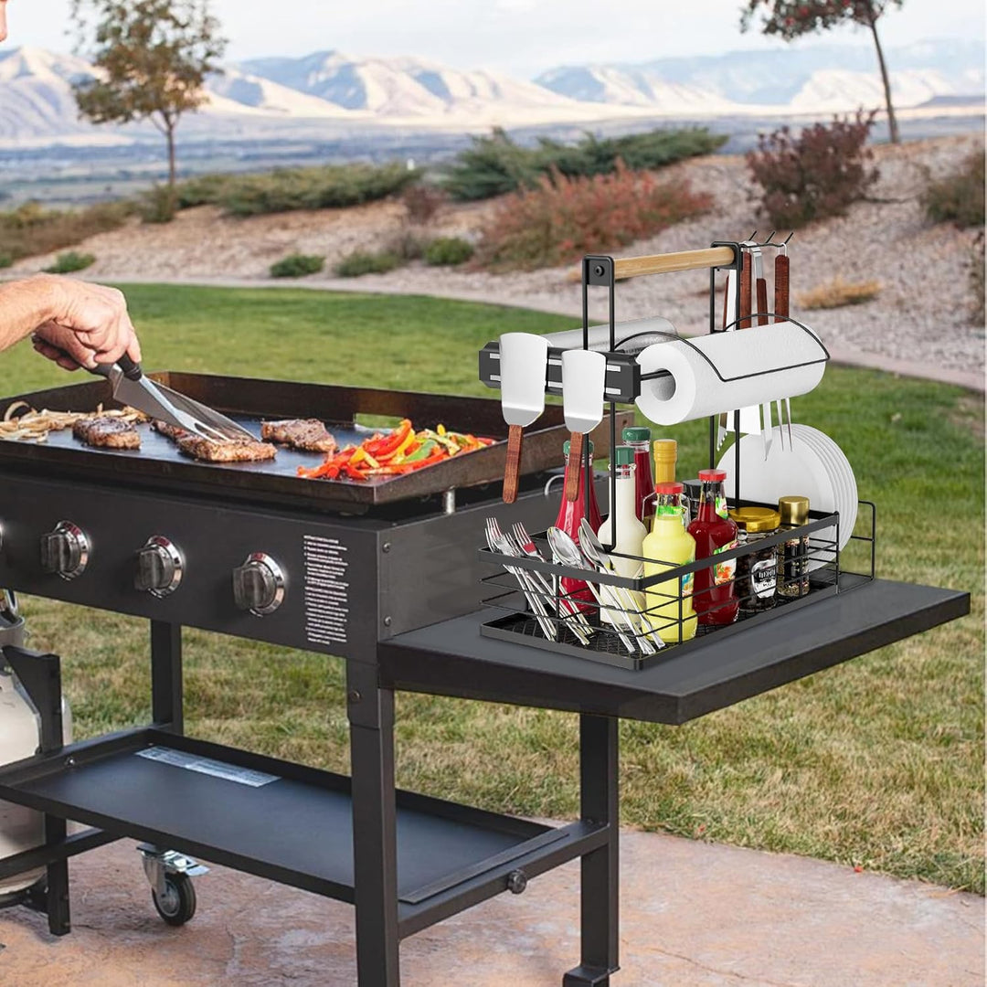 Grill-Caddy mit Papierhandtuchhalter