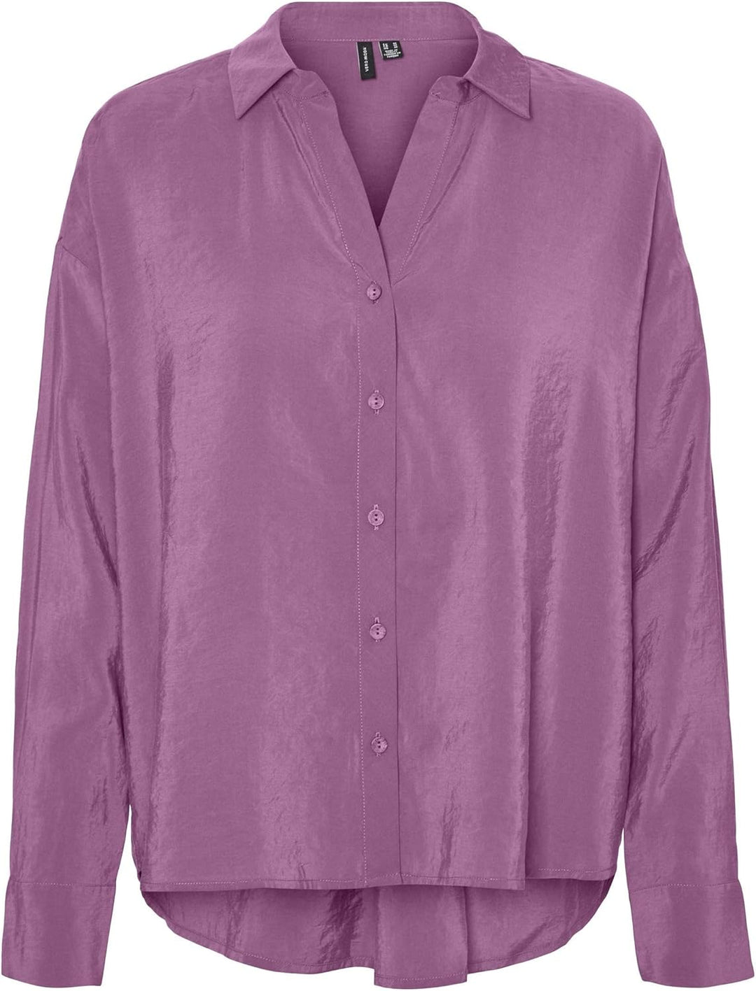 VERO MODA Damen Vmqueeny Ls Oversize Shirt WVN Ga Noos Langarmshirt XS Bright Green, XS Bright Green