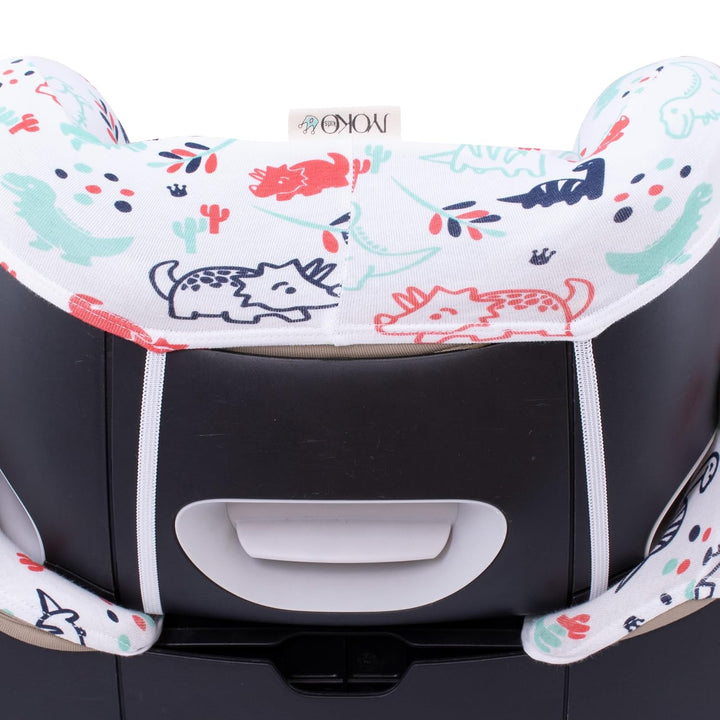 JYOKO KIDS Bezug für Autositz Kompatibel mit Cybex Solution M und Pallas B - Fix (DINO PARTY), DINO