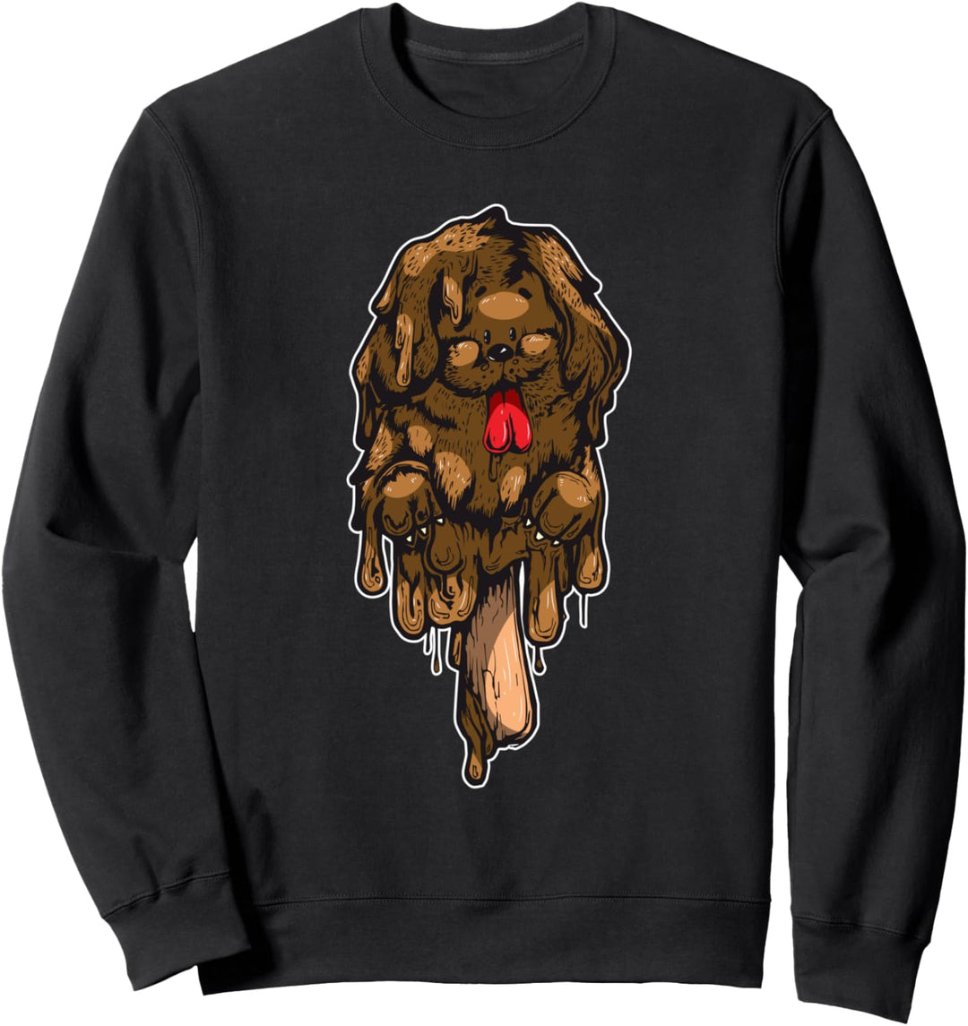Schmelzender Hund Eis - Eiscremeförmige Tiere Sweatshirt