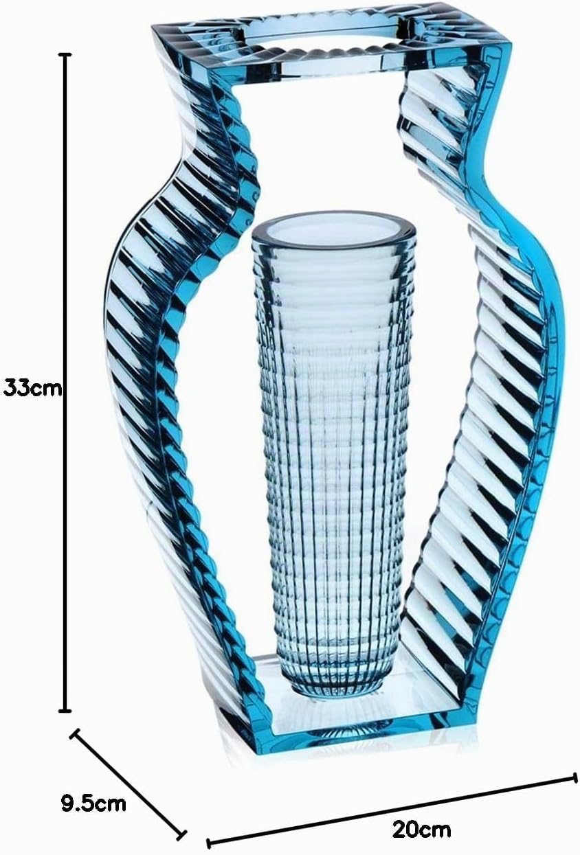 Kartell I Shine, Vasen, Blau Blau Transparent, Blau Transparent