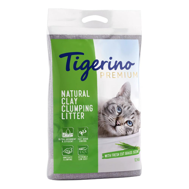 Tigerino Premium Katzenstreu, ergiebige Klumpstreu aus Naturton-Granulat: feinkörnig, schnelle und S
