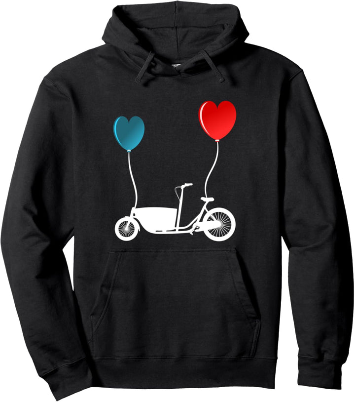 Lastenfahrrad Lastenrad Fahrradkurier Cargobike Pullover Hoodie
