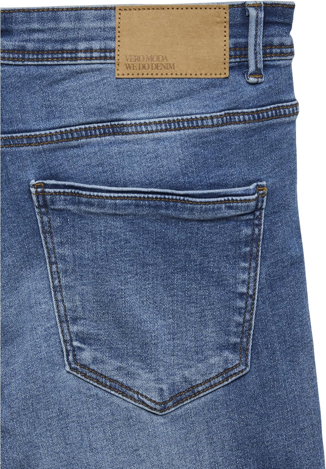VERO MODA Damen VMTANYA MR S Piping Jeans VI207 GA 10225234 XXS / 30L Medium Blue Denim, XXS / 30L M