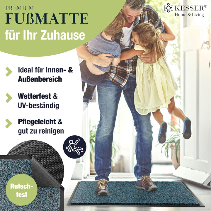 KESSER Schmutzfangmatte, Profi Fussmatte in vielen Grössen, Türmatte, Teppich, Fussabtreter & Fussab
