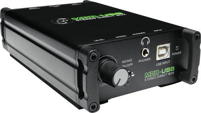 MACKIE MDB-USB Stereo Direct Box schwarz, USB