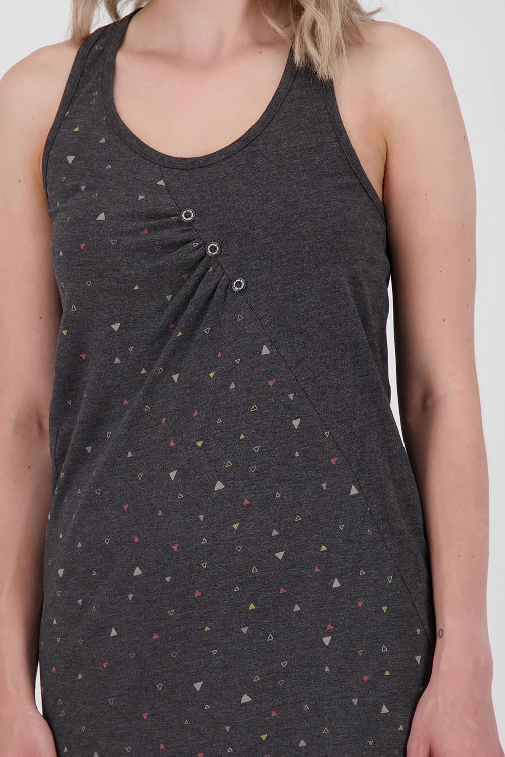 ALIFE and Kickin CameronAK B Top Dress Damen Sommerkleid, Kleid M Moonless Melange, M Moonless Melan